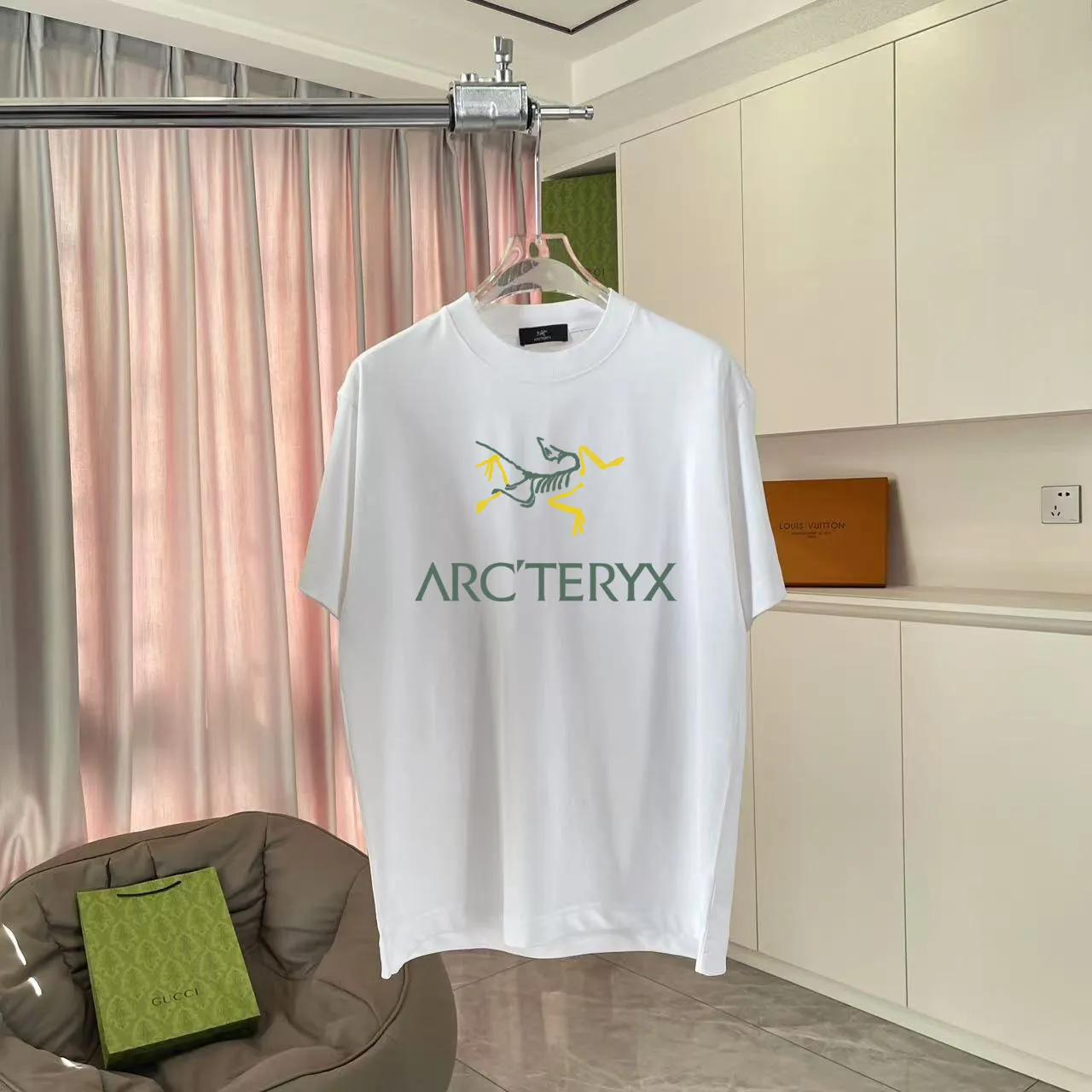 ARC'TERYX* 2025 New Arrival logo t g Same Style Size：S M L XL XXL ：Black White Pink Blue